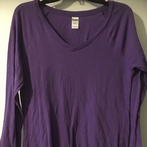 Purple Victoria secret long sleeve tee